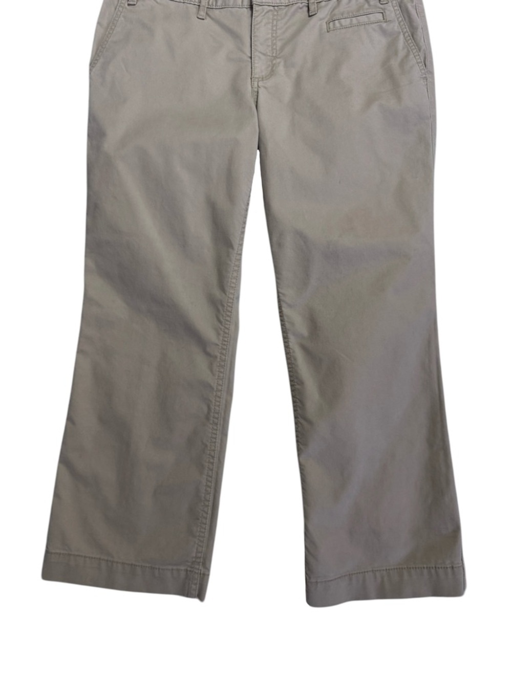 Tory Burch Cropped Chino Pants Size 32 Khaki Stretch - Picture 3 of 8